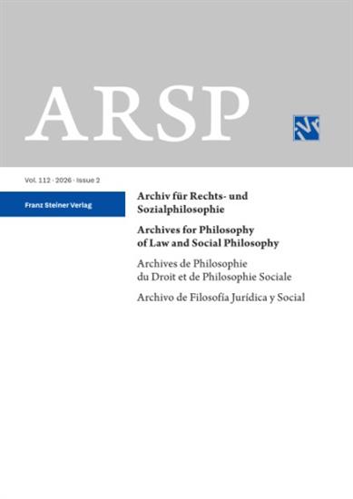 Archiv für Rechts- und Sozialphilosophie Ausgabe 2026002