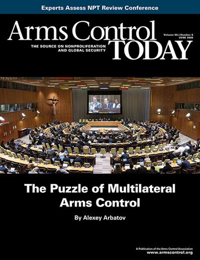 Arms Control Today Ausgabe 2026006