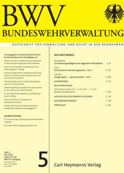 Bundeswehrverwaltung Ausgabe 2025005