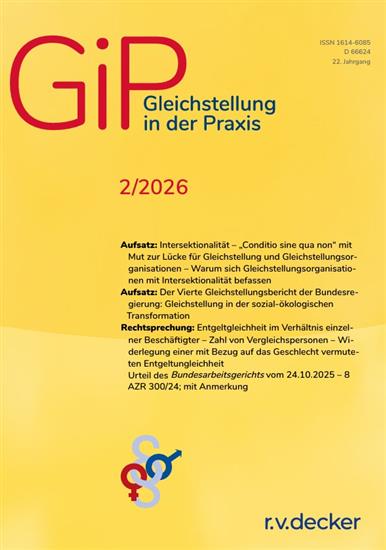 Gleichstellung in der Praxis Ausgabe 2026002