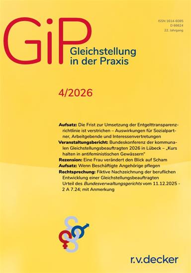 Gleichstellung in der Praxis Ausgabe 2026004