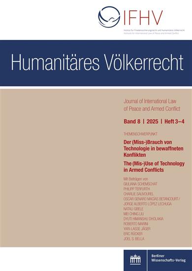 Humanitäres Völkerrecht Ausgabe 2025002