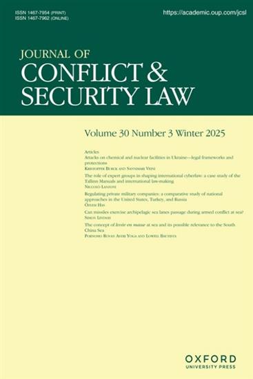 Journal of Conflict and Security Law Ausgabe 2025002