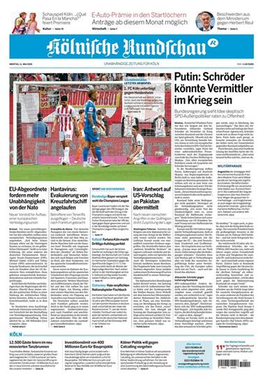 Kölnische Rundschau Ausgabe 2026020