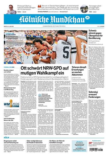 Kölnische Rundschau Ausgabe 2026025