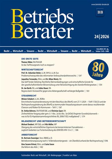 Betriebs-Berater Ausgabe 2026024