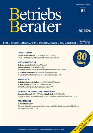 Betriebs-Berater Ausgabe 2026026