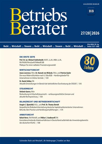 Betriebs-Berater Ausgabe 2026027