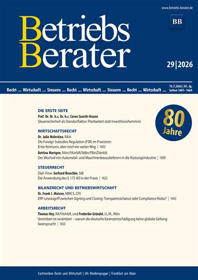 Betriebs-Berater Ausgabe 2026029