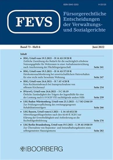 Fürsorgerechtliche Entscheidungen... - FEVS Ausgabe 2026001