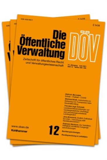 Öffentliche Verwaltung - DÖV Ausgabe 2026008