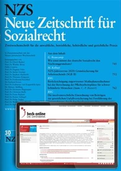 Neue Zeitschrift für Sozialrecht - NZS Ausgabe 2025022
