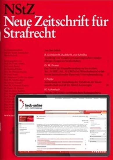 Neue Zeitschrift für Strafrecht - NStZ Ausgabe 2025010