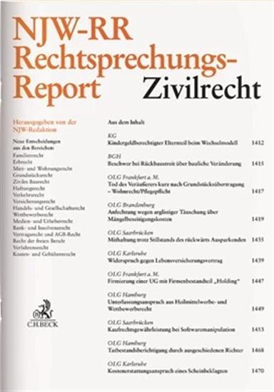 Rechtsprechungs-Report Zivilrecht - NJW-RR Ausgabe 2025023