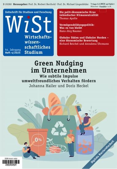 Wirtschaftswissenschaftliches Studium - WiSt Ausgabe 2025004