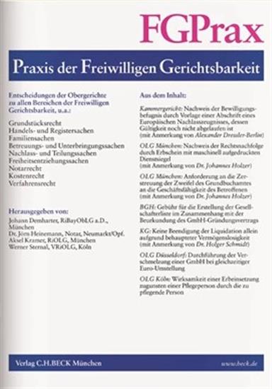 Praxis der freiwilligen Gerichtsbarkeit - FGPrax Ausgabe 2025005