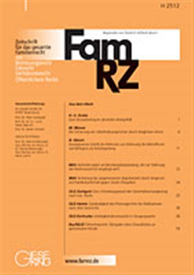 Zeitschrift für das gesamte Familienrecht - FamRZ Ausgabe 2025019