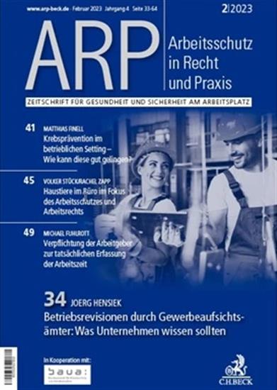 Arbeitsschutz in Recht und Praxis - ARP Ausgabe 2025001