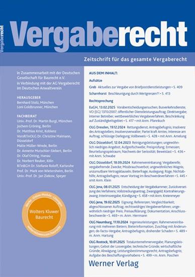 Vergaberecht Ausgabe 2025004