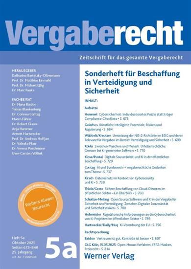 Vergaberecht Ausgabe 2025005