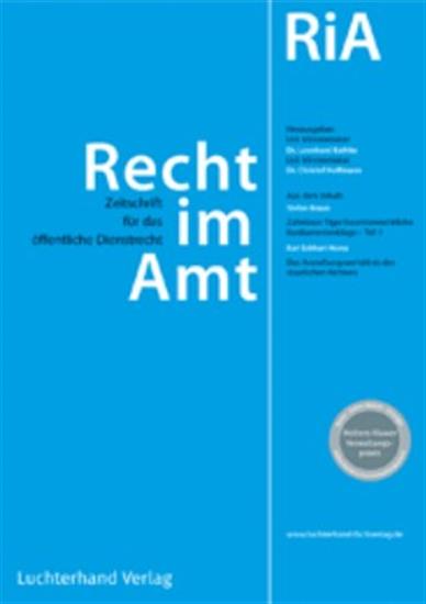 Recht im Amt - RIA Ausgabe 2026002