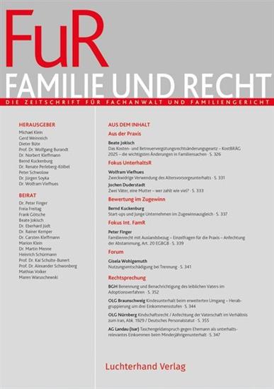 Familie und Recht - FuR Ausgabe 2026005