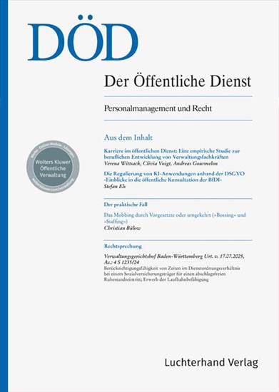 Öffentliche Dienst - DÖD Ausgabe 2026006