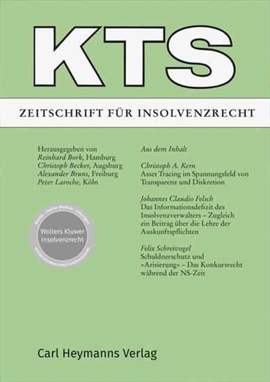 KTS - Zeitschrift für Insolvenzrecht Ausgabe 2026001
