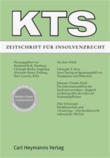 KTS - Zeitschrift für Insolvenzrecht Ausgabe 2026003