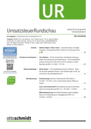 UmsatzsteuerRundschau - UR Ausgabe 2026016