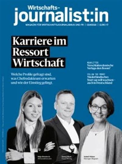 Wirtschaftsjournalist:in Ausgabe 2026002