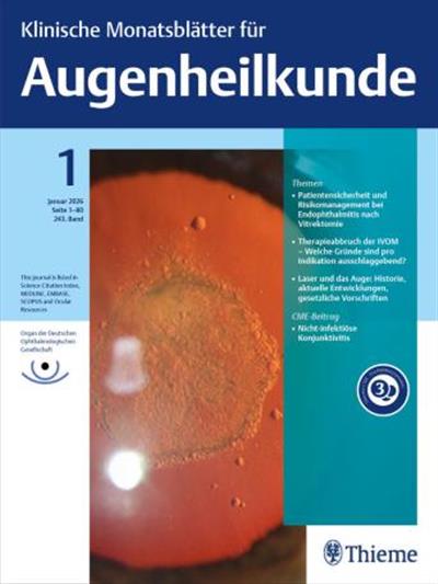 Klinische Monatsblätter für Augenheilkunde Ausgabe 2026001