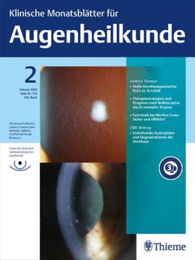 Klinische Monatsblätter für Augenheilkunde Ausgabe 2026002