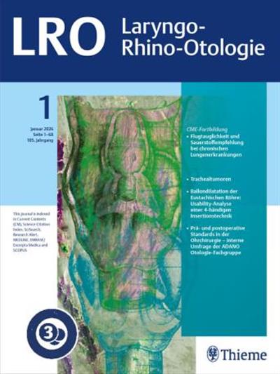 Laryngo Rhino Otologie - LRO Ausgabe 2026001