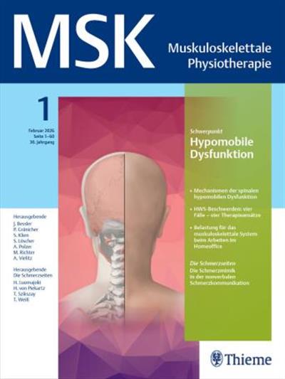Muskuloskelettale Physiotherapie - MSK Ausgabe 2026001