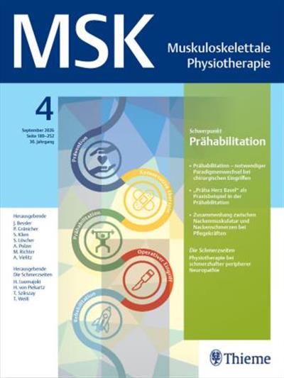 Muskuloskelettale Physiotherapie - MSK Ausgabe 2026004