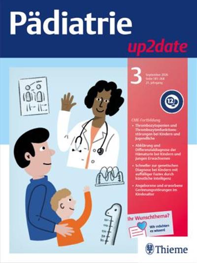 Pädiatrie up2date Ausgabe 2026003