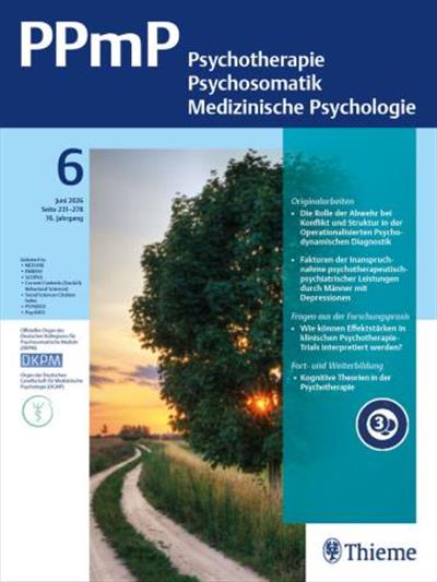 Psychotherapie, Psychosomatik, Med. Psychologie Ausgabe 2026006