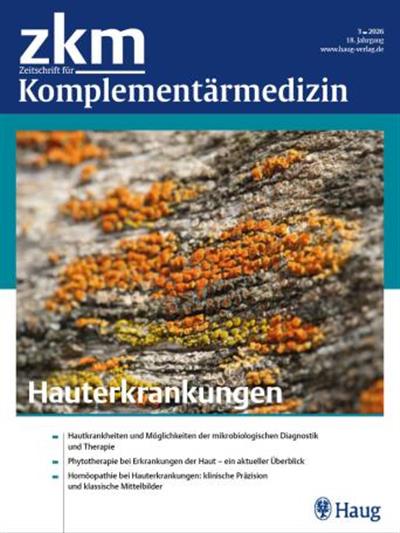 Zeitschrift für Komplementärmedizin - ZKM Ausgabe 2026003