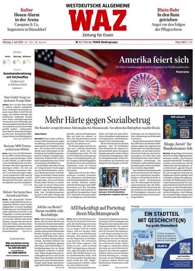 Westdeutsche Allgemeine WAZ Ausgabe 2026028