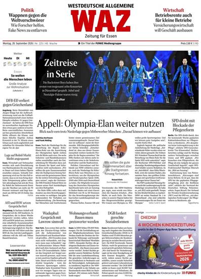 Westdeutsche Allgemeine WAZ Ausgabe 2026040