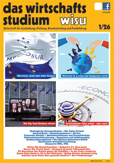 Das Wirtschaftsstudium WISU Ausgabe 2026001
