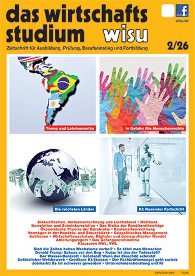 Das Wirtschaftsstudium WISU Ausgabe 2026002