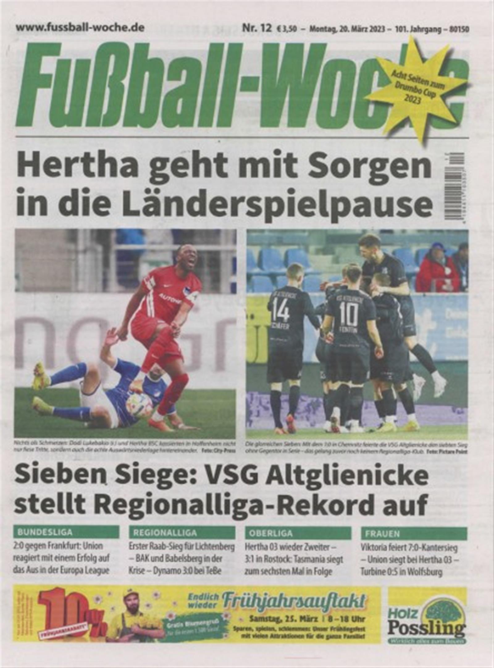 Fußballwoche Abo ▷ 35% Rabatt auf Mini- und Geschenkabo ▷ Presseplus.de