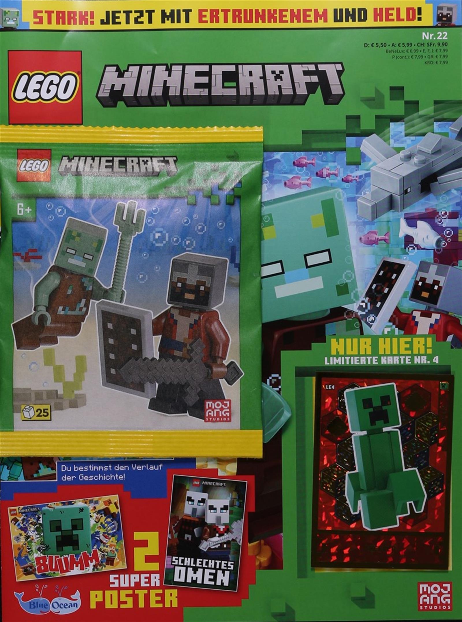 Das Cover des Lego Minecraft Magazins