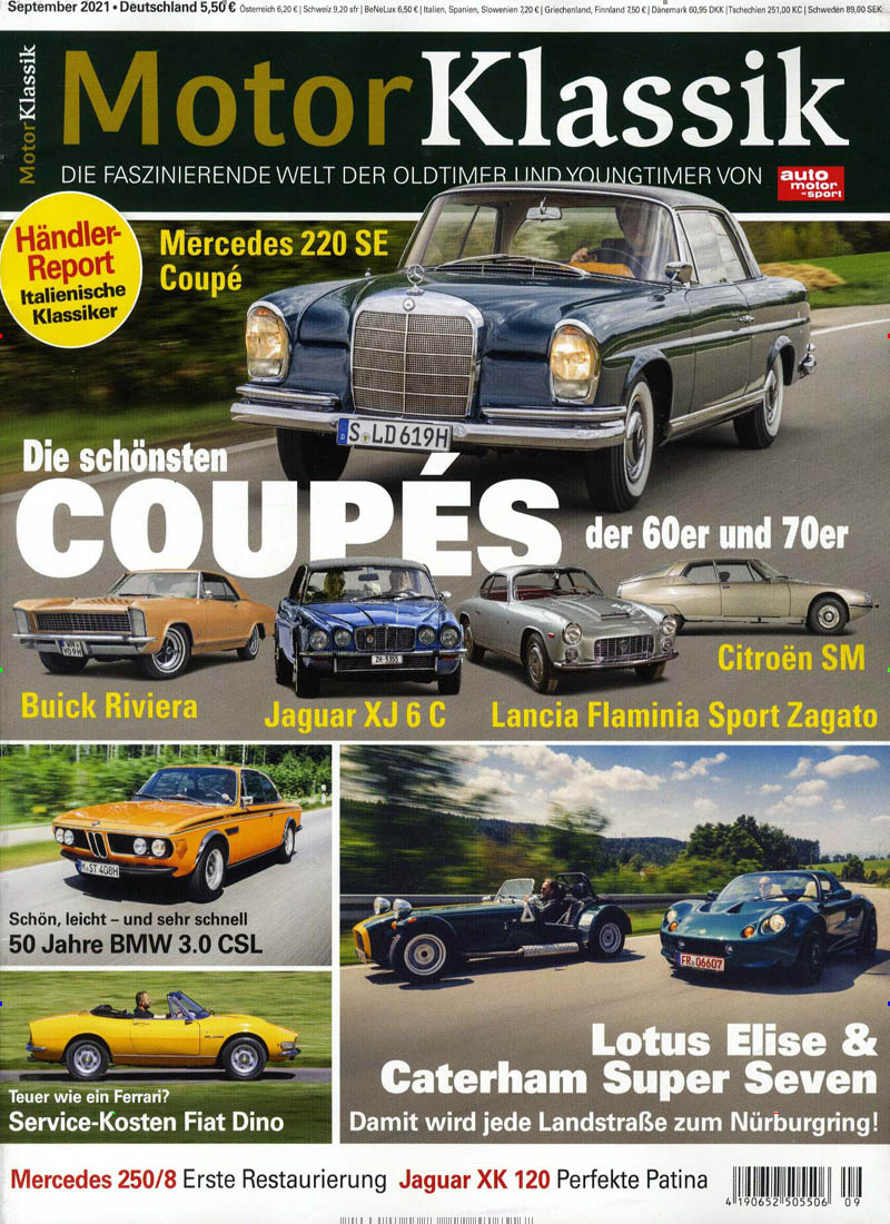 Motor Klassik Abo 35% Rabatt auf Mini- & Geschenkabo Presseshop.ch